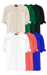 The Musthaves Musthave Deal Ruffle Tops Met Pofmouwen