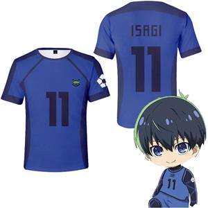 Bobby 2 Blue Lock T-shirt Anime Football Team 3D-geprint los T-shirt Casual Fashion Korte Mouw Heren T-shirt voor Kinderen T-shirts S