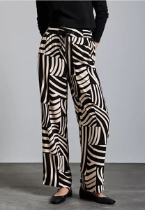 Street One Gedessineerde broek met wijde pijpen