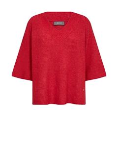 Mos Mosh 168770 268 mosmosh mm taci 3/4 v-neck knit chinese red