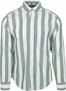 Gant Casual hemd lange mouw reg cotton linen bold stripe 3250043/318