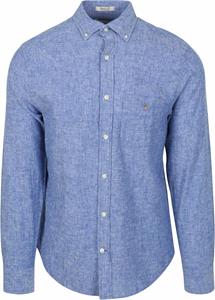 Gant Casual hemd lange mouw reg cotton linen shirt 3250082/407