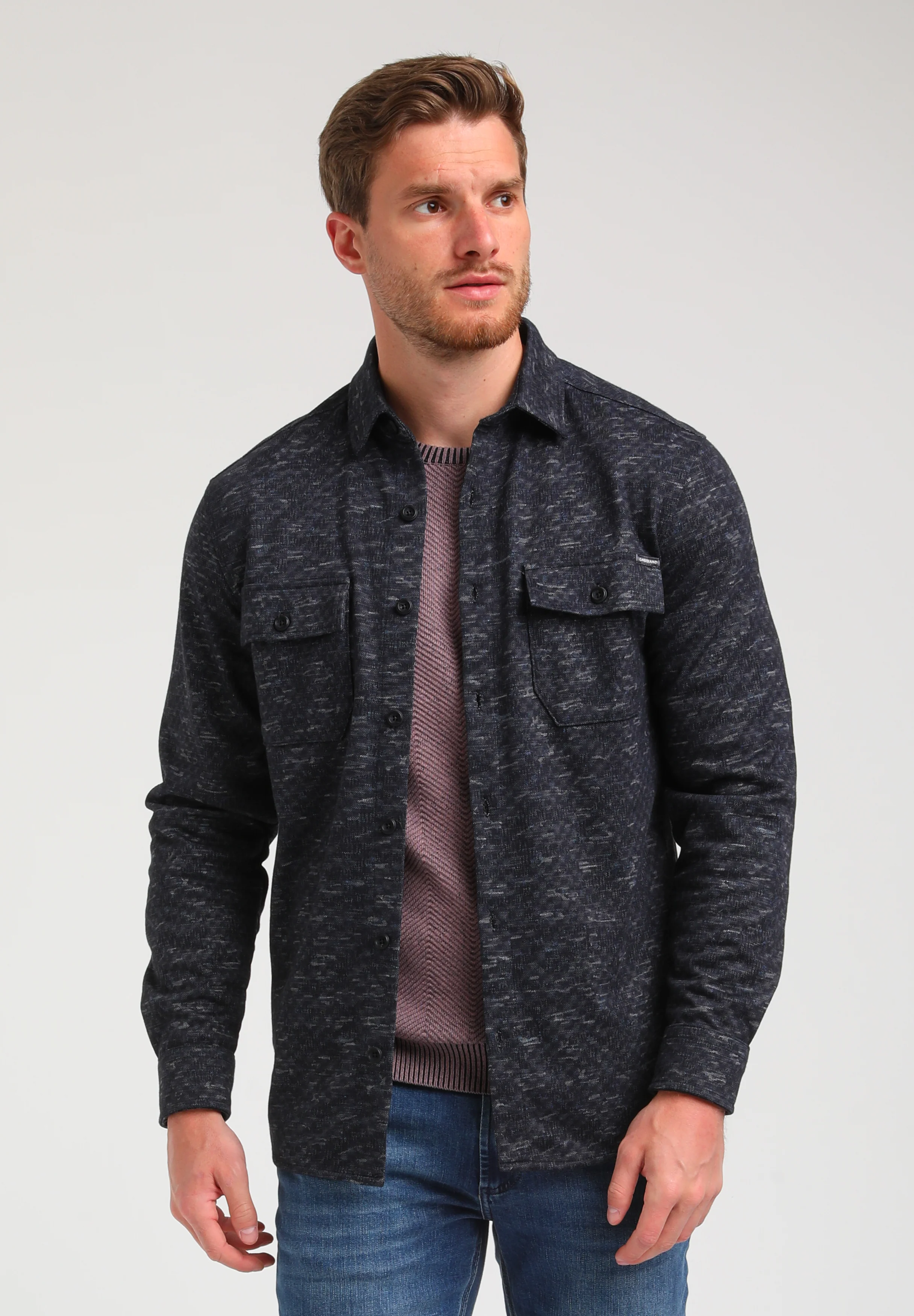 Gabbiano Heren overhemd 334742 704 mauve