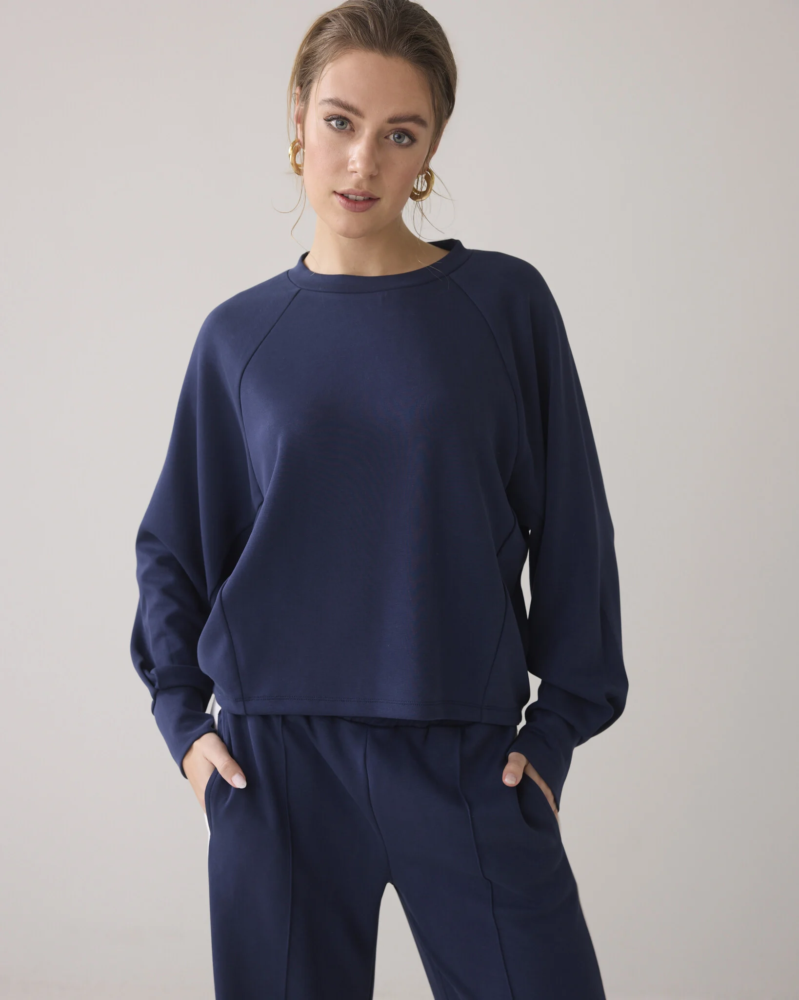 Summum 3s5084-30606 480 longsleeve top soft scuba navynoir