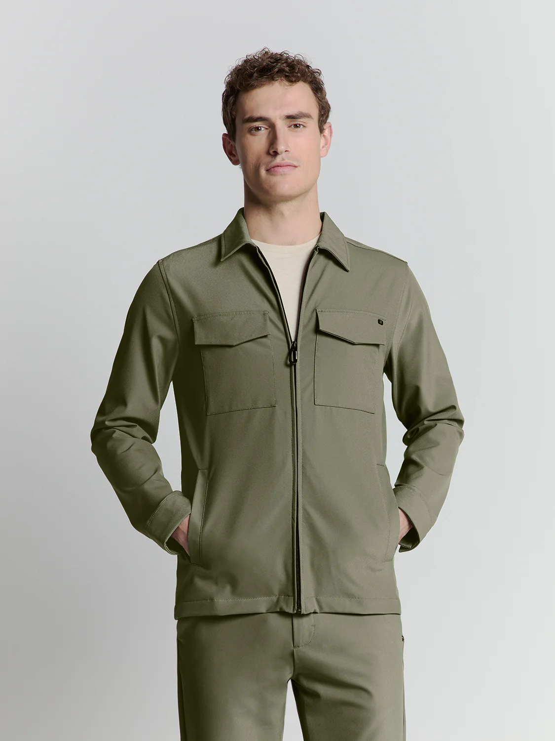No Excess Heren overshirt 27510104 177 light army