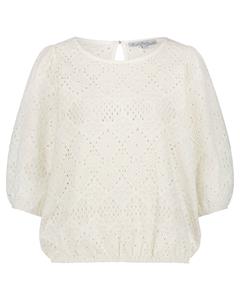 Red Button Top ajour offwhite