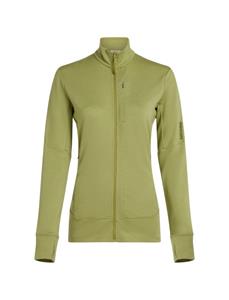 Icebreaker  Women's Merino 260 Quantum IV L/S Zip - Merinovest, olijfgroen