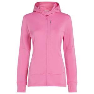 Icebreaker  Women's Merino 260 Quantum IV L/S Zip Hoodie - Merinohoodie, roze