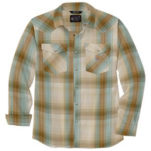 Carhartt  Snap-Front Plaid Shirt - Overhemd, beige