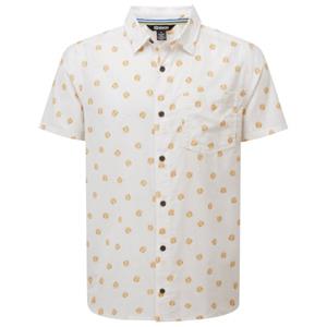 Sherpa  Newar Peacock S/S Shirt - Overhemd, wit/grijs