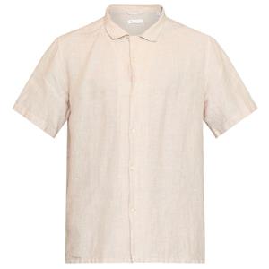 KnowledgeCotton Apparel  Box S/S Linen Shirt - Overhemd, beige