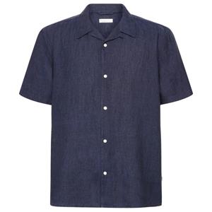 KnowledgeCotton Apparel  Box S/S Linen Shirt - Overhemd, blauw