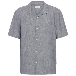 KnowledgeCotton Apparel  Box S/S Linen Shirt - Overhemd, grijs