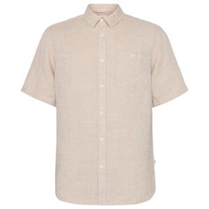 KnowledgeCotton Apparel  Regular Linen S/S Shirt - Overhemd, beige
