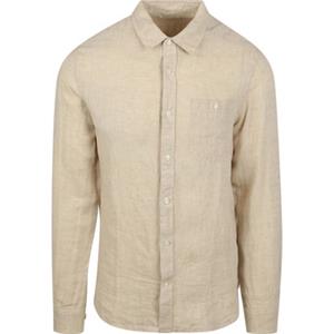 KnowledgeCotton Apparel  Regular Linen Shirt - Overhemd, beige