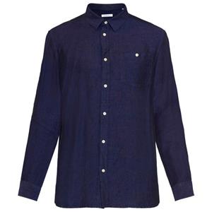 KnowledgeCotton Apparel  Regular Linen Shirt - Overhemd, blauw