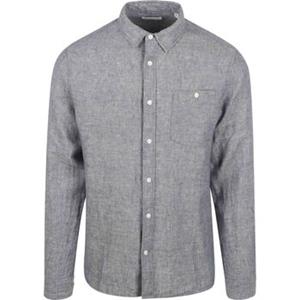 KnowledgeCotton Apparel  Regular Linen Shirt - Overhemd, grijs