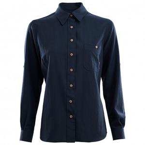 Aclima  Women's Leisurewool Reborn Woolshirt - Blouse, blauw