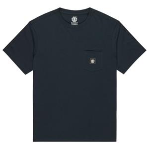 Element  Basic Pocket Label S/S - T-shirt, blauw