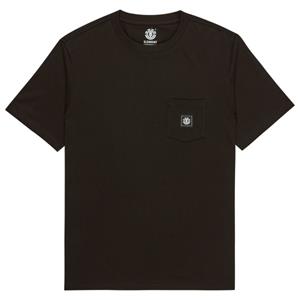 Element  Basic Pocket Label S/S - T-shirt, zwart