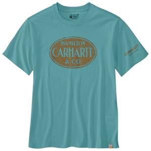 Carhartt  Hamilton Graphic S/S T-Shirt - T-shirt, turkoois