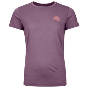 Ortovox - Women's 120 Cool Tec Mountain Stripe T-Shirt - Merinoshirt, purper