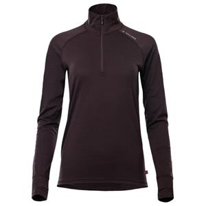 Aclima  Women's LightWool 180 Polo Zip - Merino-ondergoed, grijs/zwart