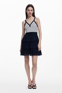Desigual Jurk met geplisseerde rok - BLUE