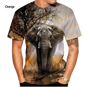 HerSight 3D Animal T-shirt Man 3D-printen Tees O-hals T-shirts Hiphop Heren Casual Korte Mouw Zwarte T-shirts Zomertop S