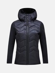 Peak Performance  Women's Elevate Liner Hybrid Hood - Synthetisch jack, zwart
