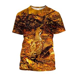 Chengyu Jacht Camouflage Bedrukt T-shirt Voor Heren Oversize Casual Hunter Camo Vogel Grafische T-shirts Mode Kleding T-shirts XL