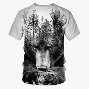 Chengyu Mode 3D Beer Patroon Heren T-shirt Grappige Dierenprint Oversized T-shirt Zomer Casual O-hals Korte Mouw Hip Hop Streetwear 4XL