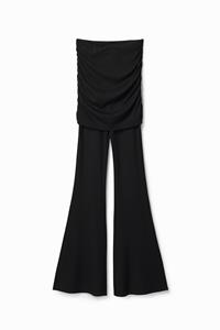 Desigual Flared broek met rok - BLACK
