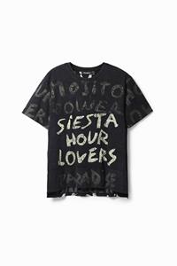 Desigual T-shirt met korte mouwen en mojito - BLACK