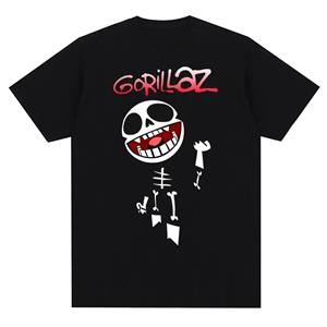Limindong Muziekband Gorillazs Punk Rock Print T-shirt 90s Casual Fashion Korte Mouw Plus Size T-shirt Unisex XS