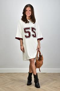 AVDW T-Shirt jurk 138 oversized white