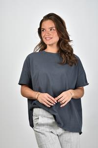 Sea Me Happy oversized t-shirt Gigi grijs