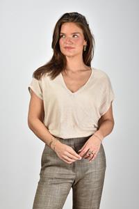 Les Tricots de Lea t-shirt Maellae 35622 beige