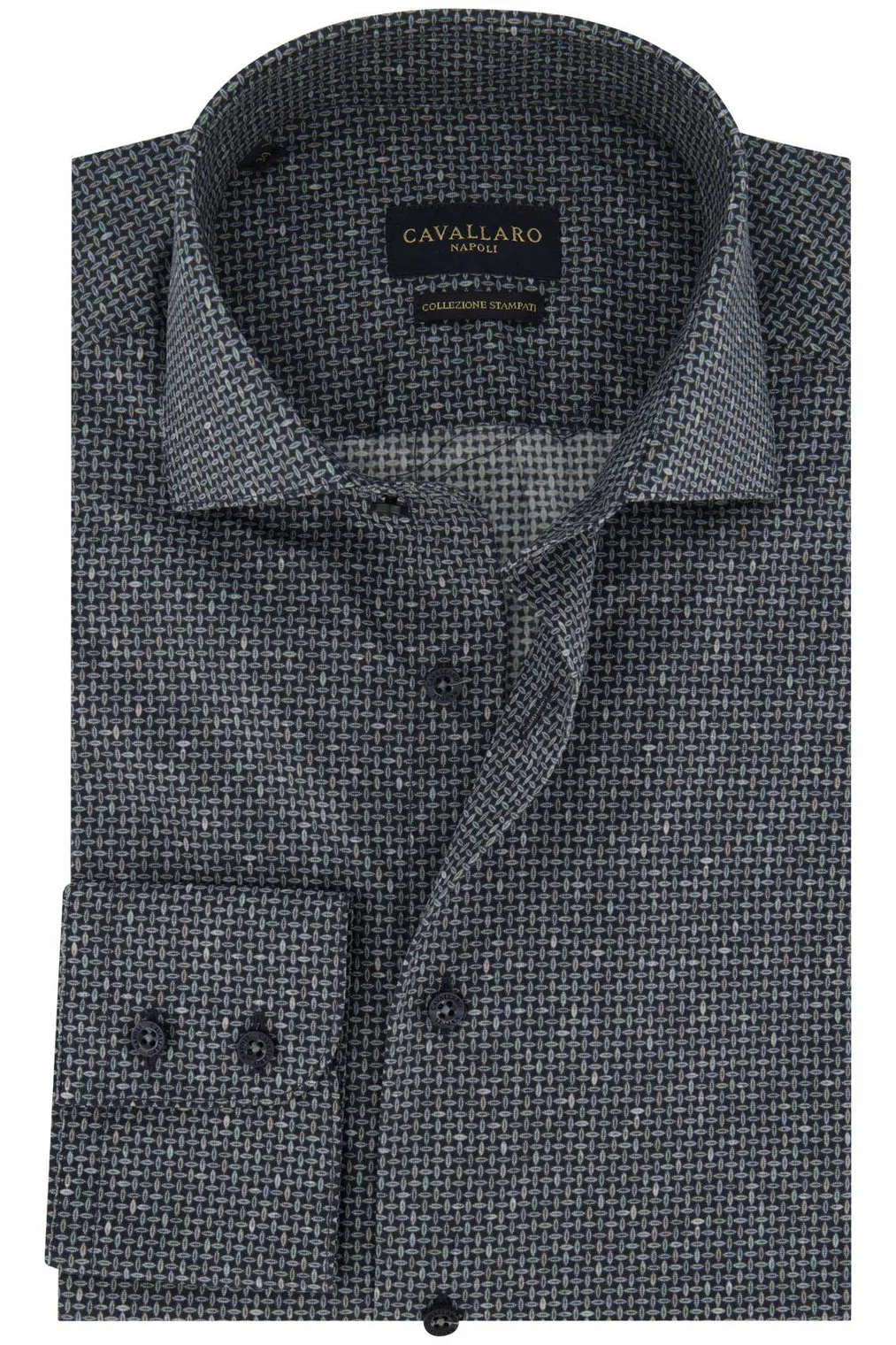 Cavallaro Napoli Overhemd Grantino Navy 