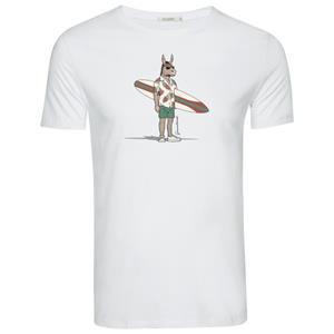 GreenBomb  Animal Donkey Surf Guide T-Shirt - T-shirt, wit
