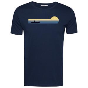 GreenBomb  Nature Canoe River Guide T-Shirt - T-shirt, blauw