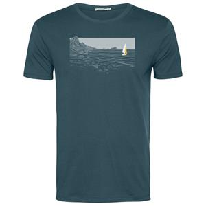 GreenBomb  Nature Cliffsail Guide T-Shirt - T-shirt, blauw