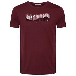 GreenBomb  Nature Forest Couple Guide T-Shirt - T-shirt, rood