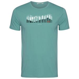 GreenBomb  Nature Forest Couple Guide T-Shirt - T-shirt, turkoois