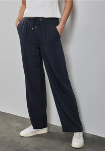 Street One Broek met wijde pijpen in keperstof