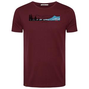 GreenBomb  Nature Hike Together Guide T-Shirt - T-shirt, rood