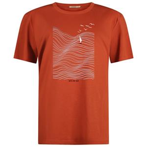 GreenBomb  Nature Sea Vibes Guide T-Shirt - T-shirt, rood