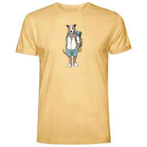 GreenBomb  Animal Dog Traveller Roll T-Shirt - T-shirt, beige