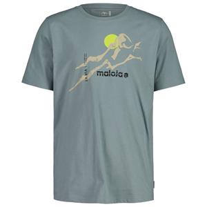 Maloja  RainbachM. - T-shirt, grijs/turkoois