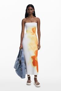 Desigual Bandeaujurk met bloemen - WHITE